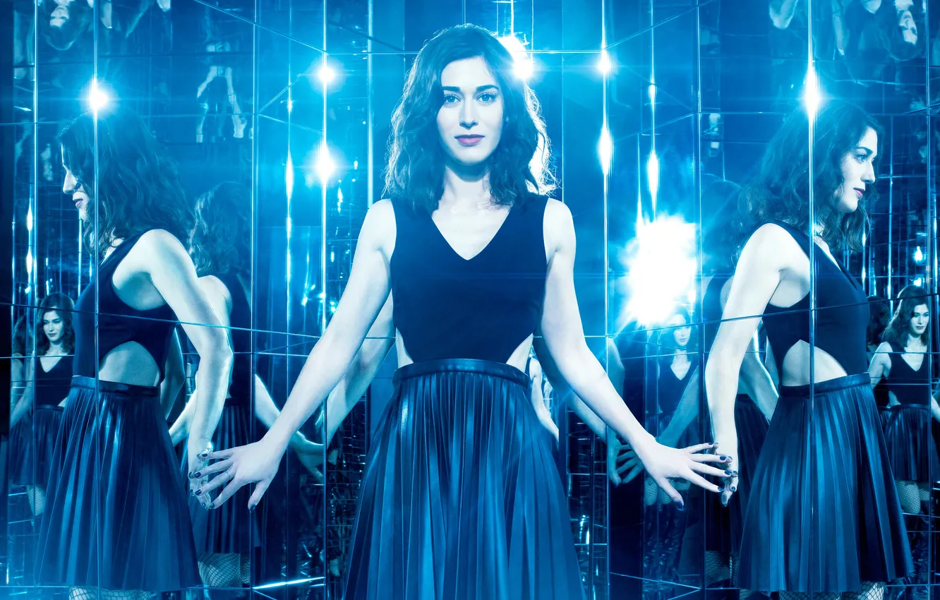 Photo wallpaper girl, light, reflection, mirror, Lizzy Caplan, Lizzy Caplan, Now You See Me 2, The illusion …