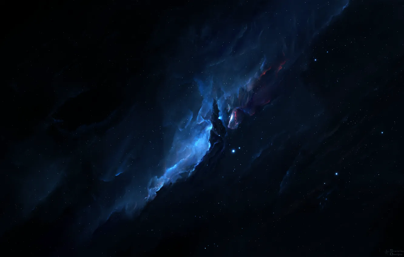 Photo wallpaper space, stars, nebula, fiction, art, space, fantasy, nebula