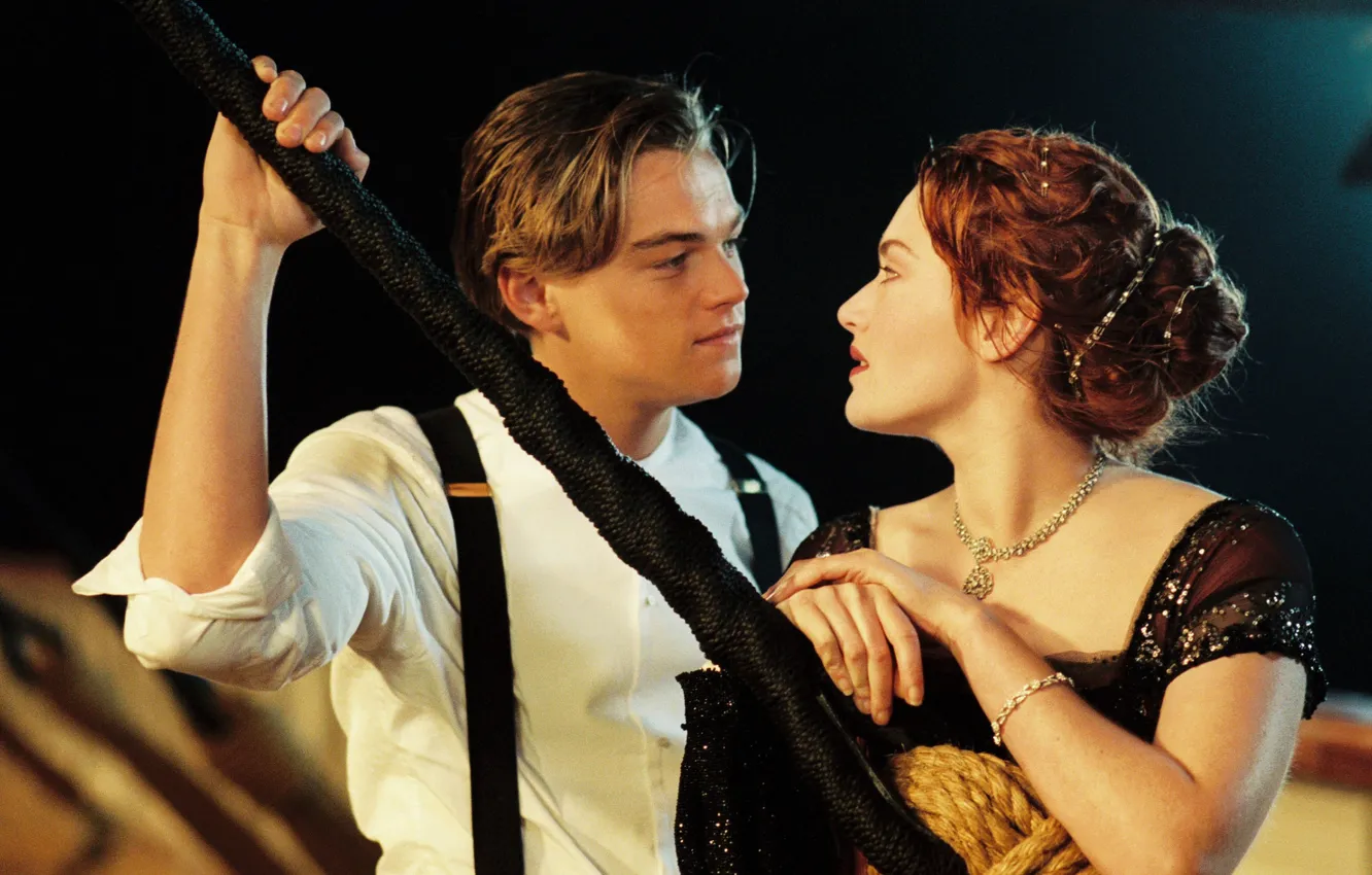 Photo wallpaper the film, actor, Titanic, Titanic, Leo DiCaprio, Kate Winslet