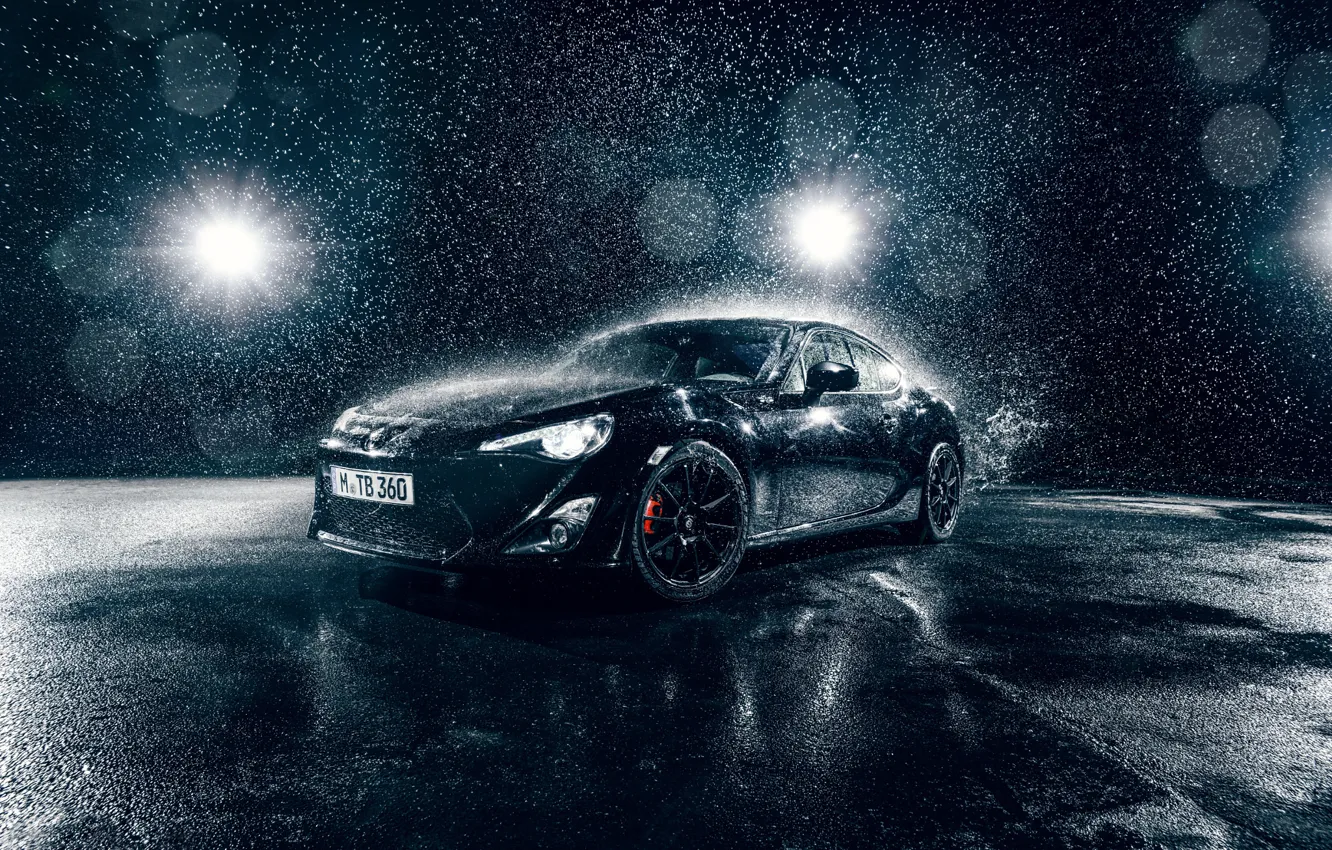 Photo wallpaper Toyota, Car, Front, Water, Sport, GT86, B;ack