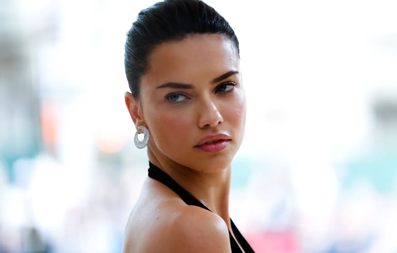 Photo wallpaper look, earrings, makeup, Adriana Lima, Adriana Lima, hair, look, Victoria's Secret