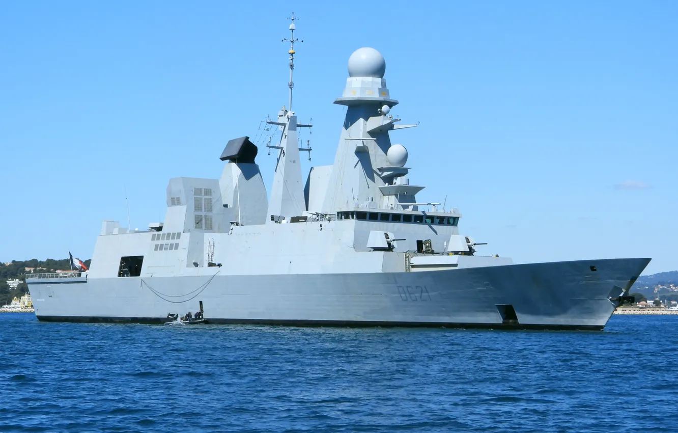 Photo wallpaper frigate, French Navy, Chevalier Paul, D621