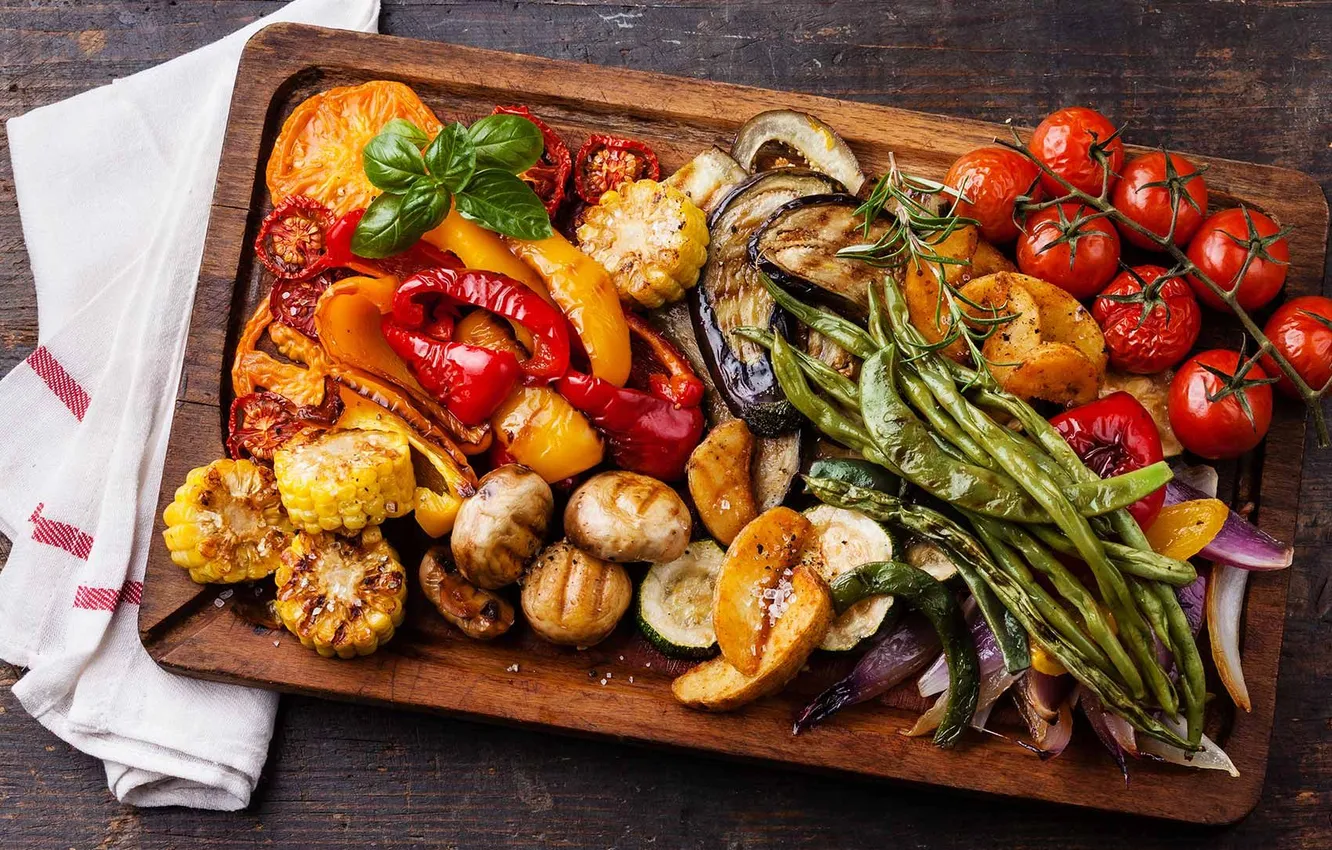 Photo wallpaper food, vegetables, groceries, stewed