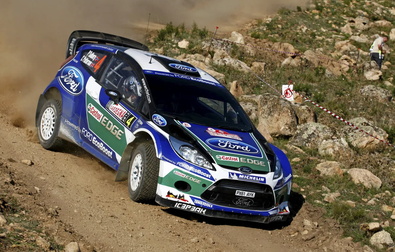 Photo wallpaper Ford, Italy, 2012, WRC, Rally, Rally, Fiesta, Italia