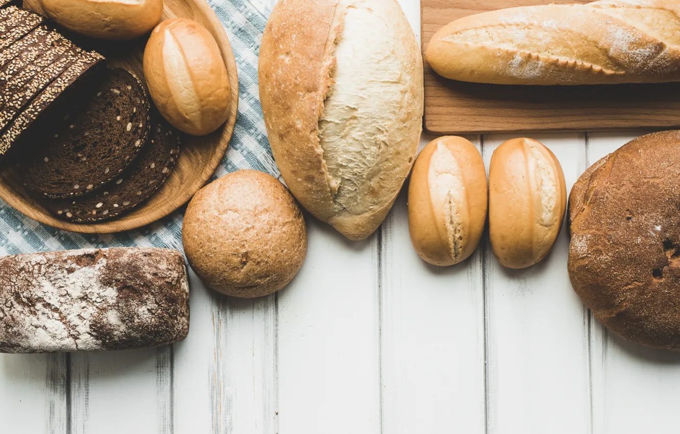 Photo wallpaper bread, cakes, baton