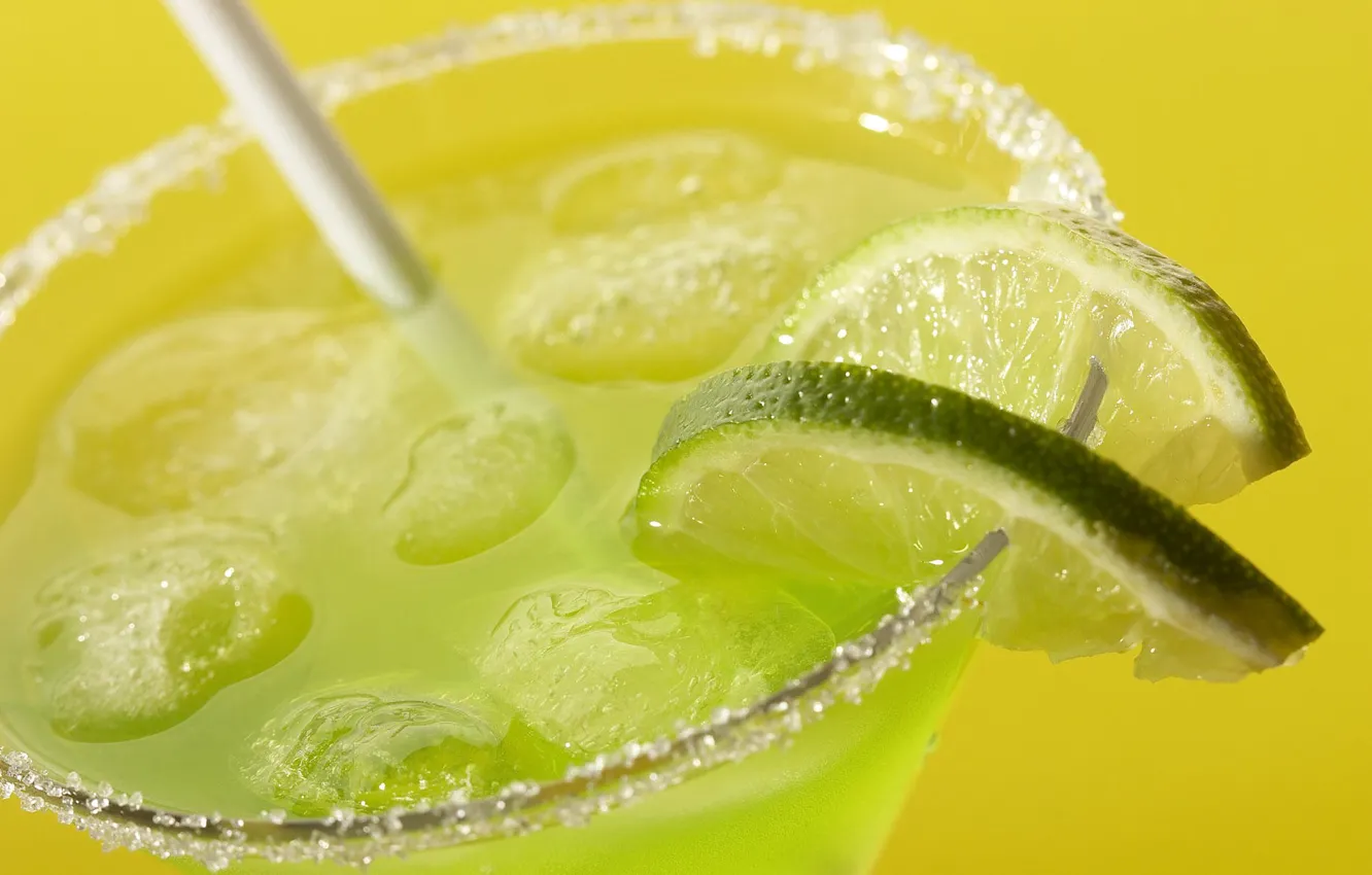 Photo wallpaper Ice, Drink, Lime
