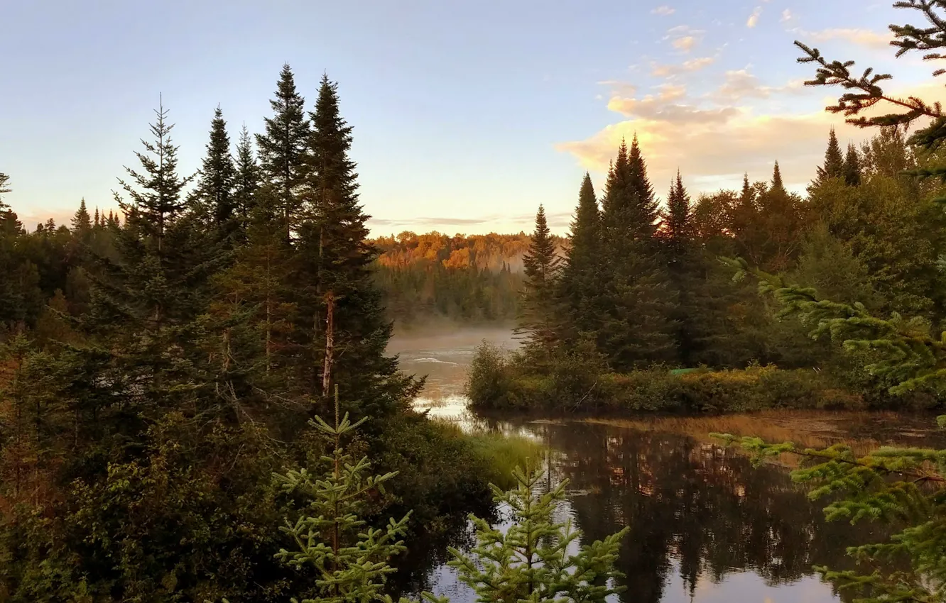 Photo wallpaper Quebec, Saint-Agathe-des-Monts, Sainte-Agathe