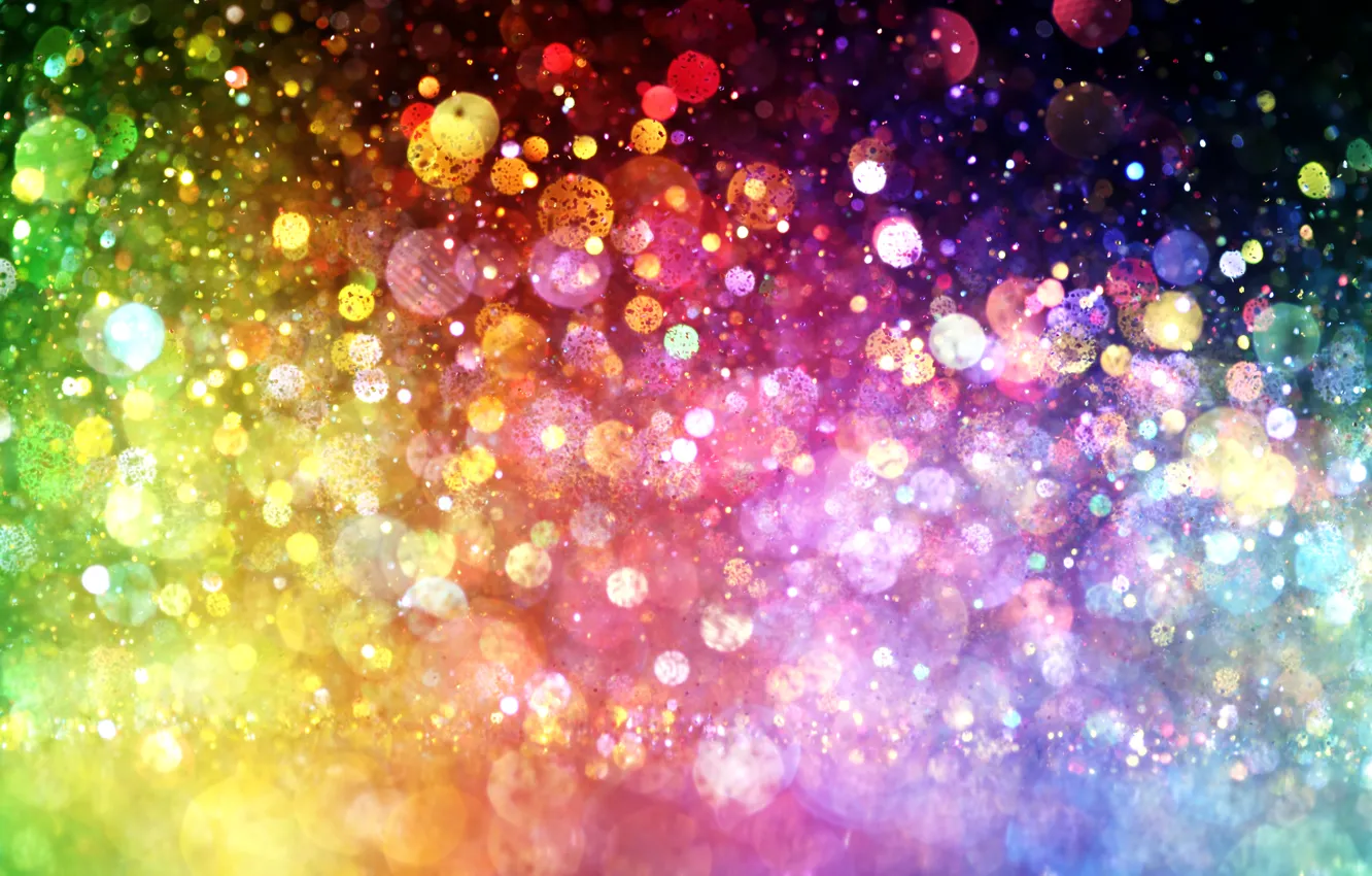 Photo wallpaper lights, lights, background, color, colorful, abstract, rainbow, bokeh