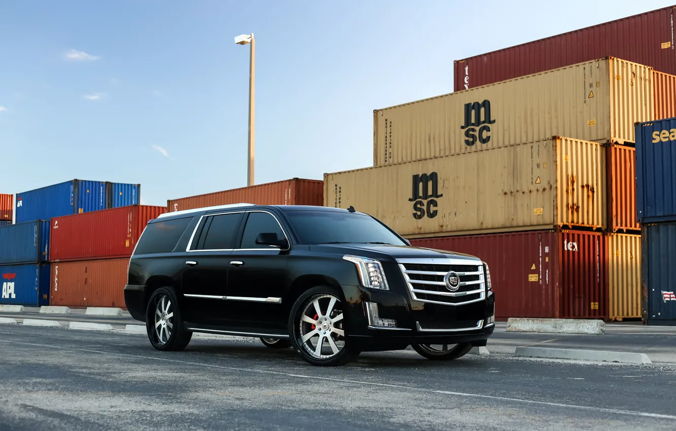 Photo wallpaper Cadillac, Escalade, Black