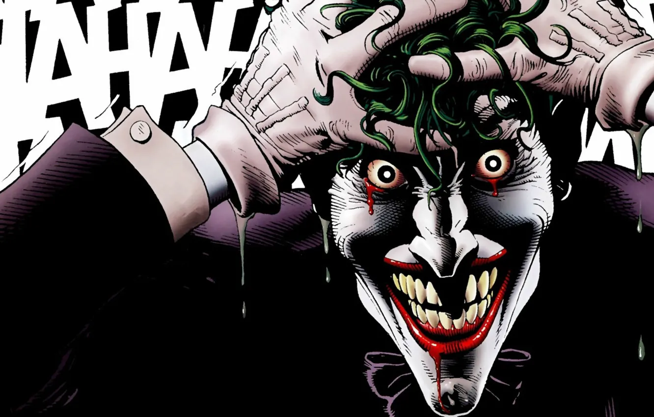 Photo wallpaper Joker, Joker, DC Comics, Batman: The Killing Joke, Killing joke