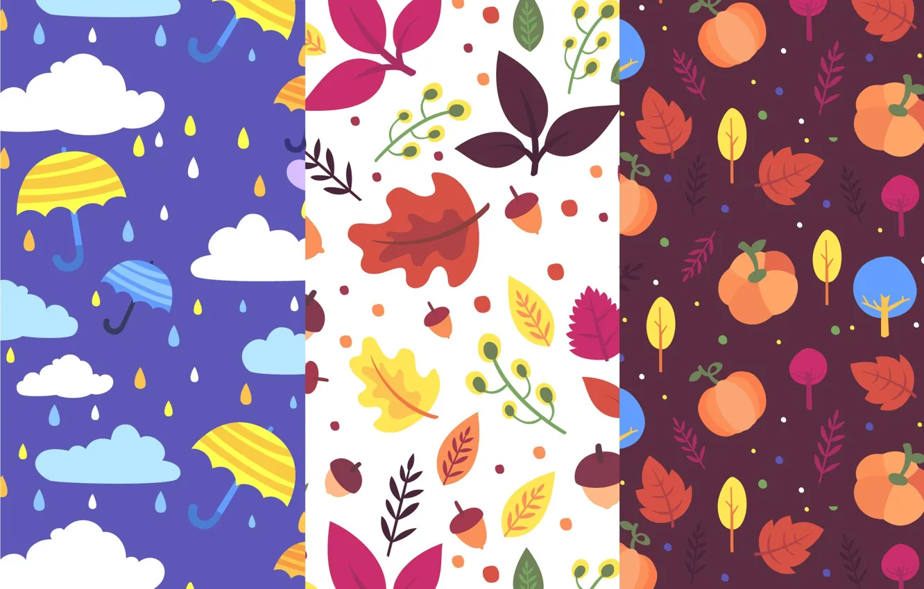Photo wallpaper autumn, background, texture, patterns, autumn, Collection
