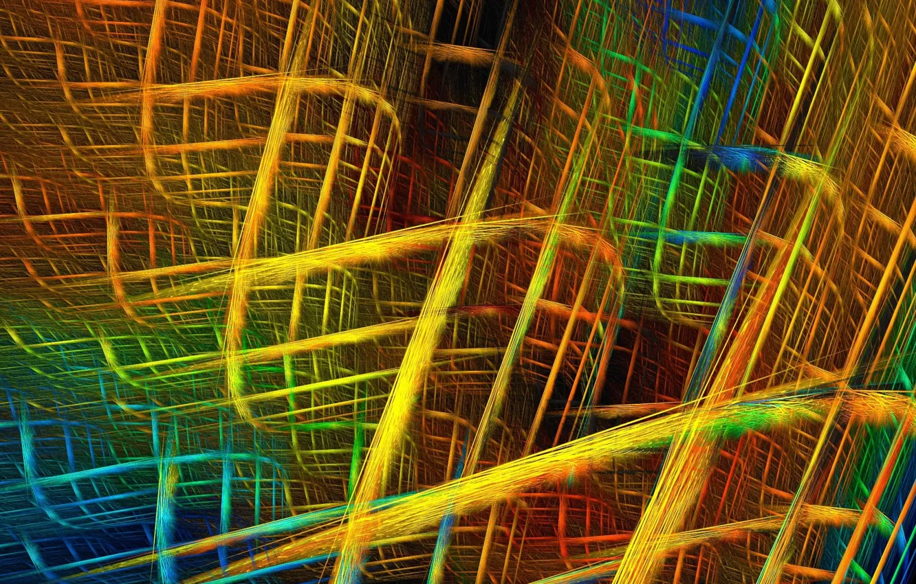 Photo wallpaper gold, color, zigzag, touch