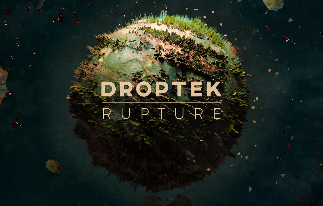 Photo wallpaper Music, Cover, Monstercat, Droptek, Rupture
