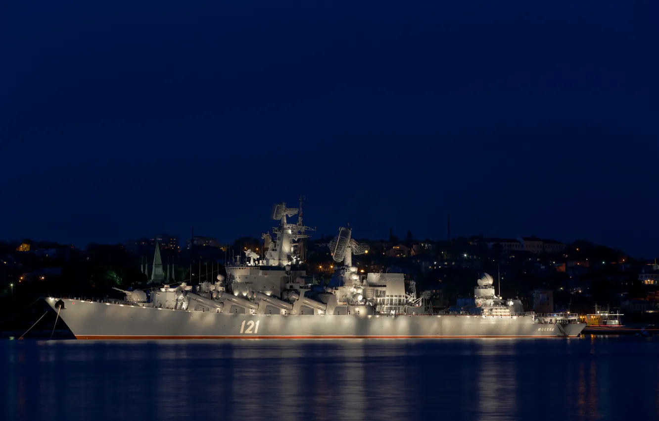 Photo wallpaper holiday, backlight, Moscow, cruiser