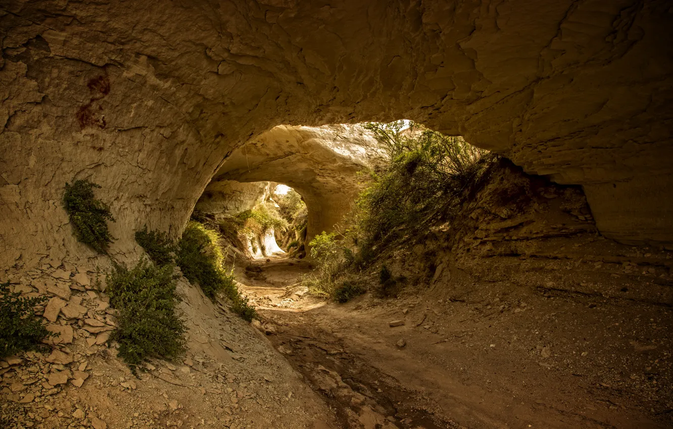 Photo wallpaper yellow, Turkey, Cappadocia, cave, Kide fotoart