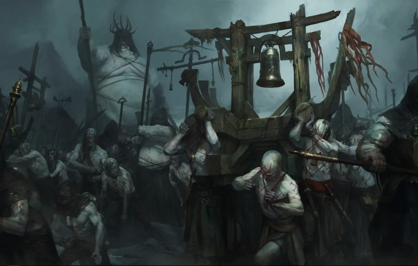 Photo wallpaper fiction, darkness, monster, the demon, giant, evil, fantasy, game