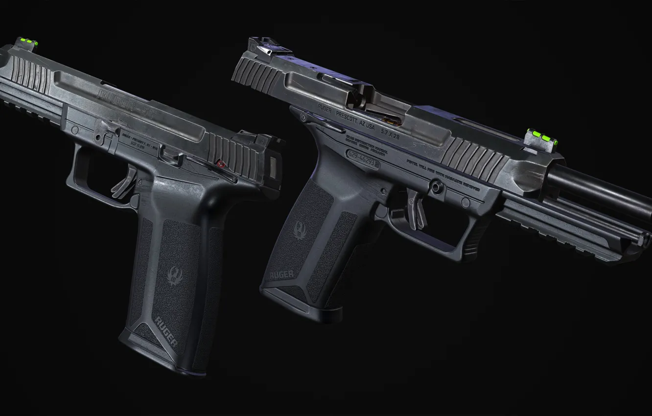 Photo wallpaper USA, self-loading pistol, Ruger-57, 5.7x28