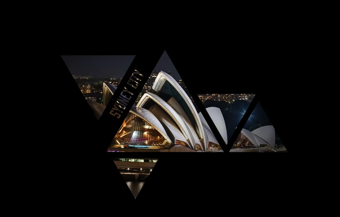 Photo wallpaper Australia, theatre, Sydney, Opera, triangle, Australia, Sydney