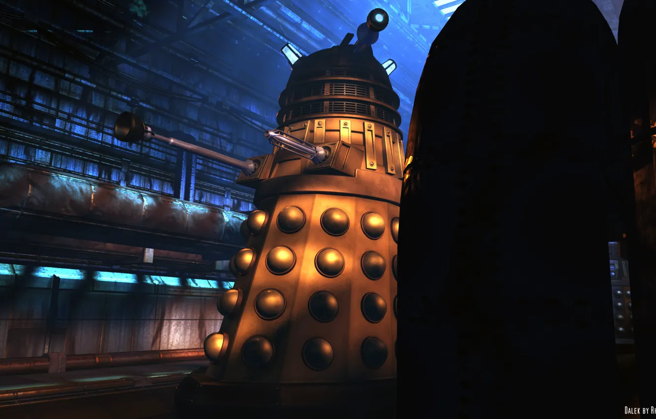 Photo wallpaper weapons, tower, gun, Dalek