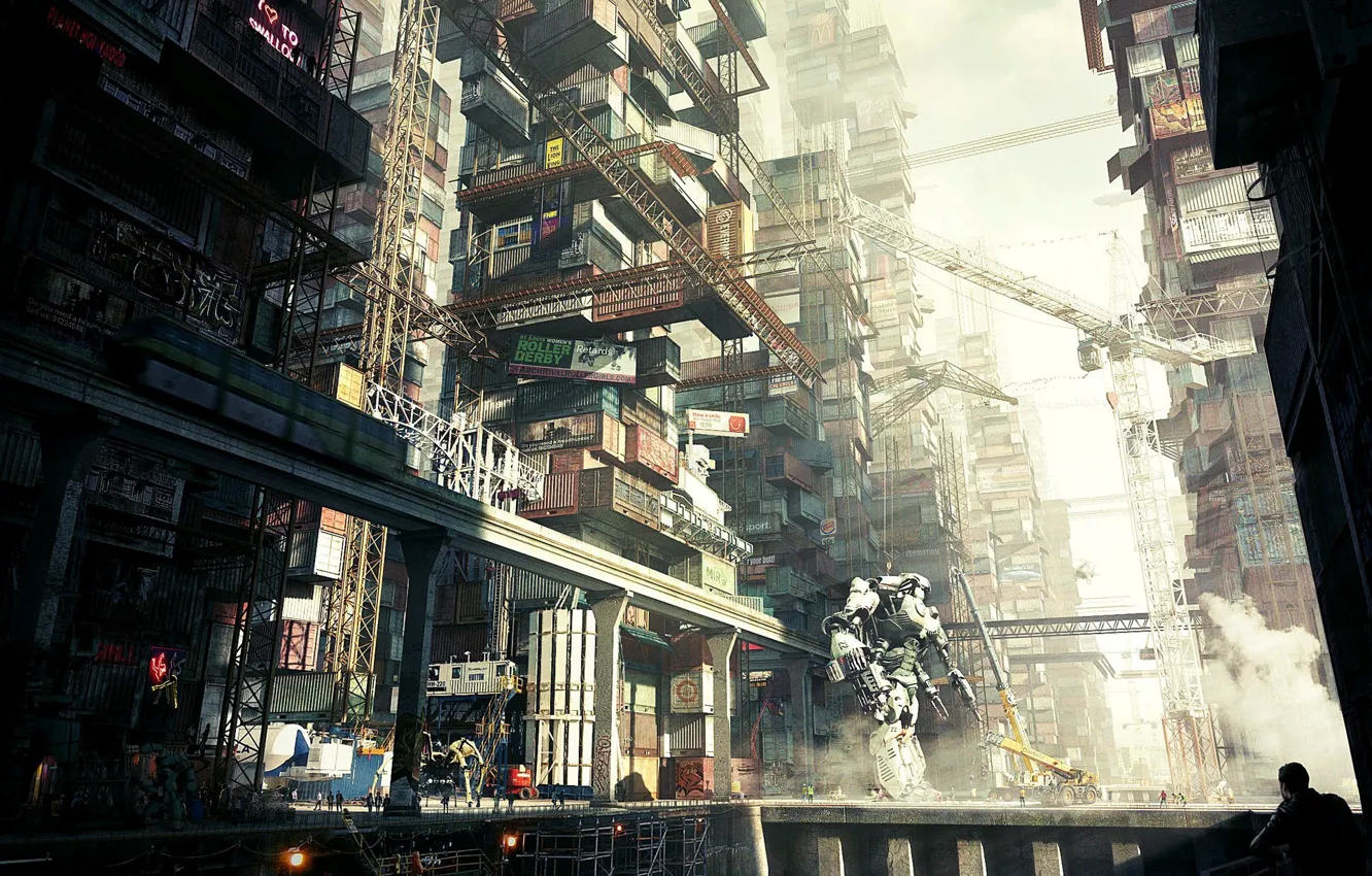 Photo wallpaper Final, giants in the dust, metallum city