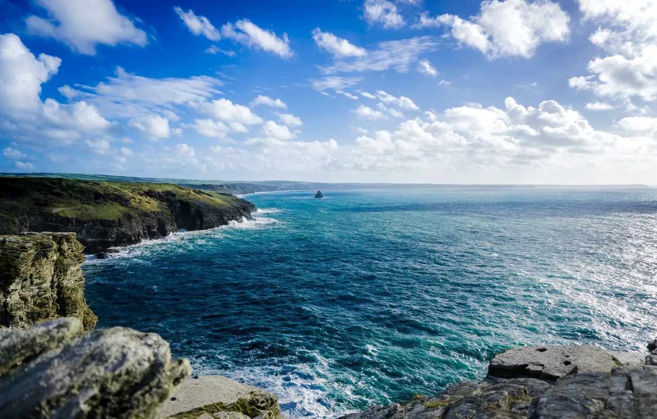 Photo wallpaper sea, the sky, coast