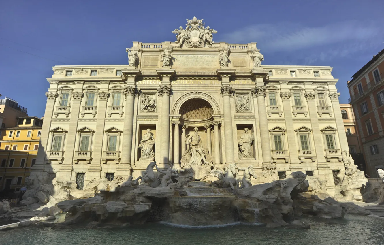 Photo wallpaper Rome, Italy, the Trevi fountain