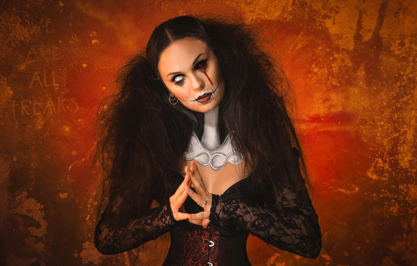 Photo wallpaper girl, background, Mafalda Martins