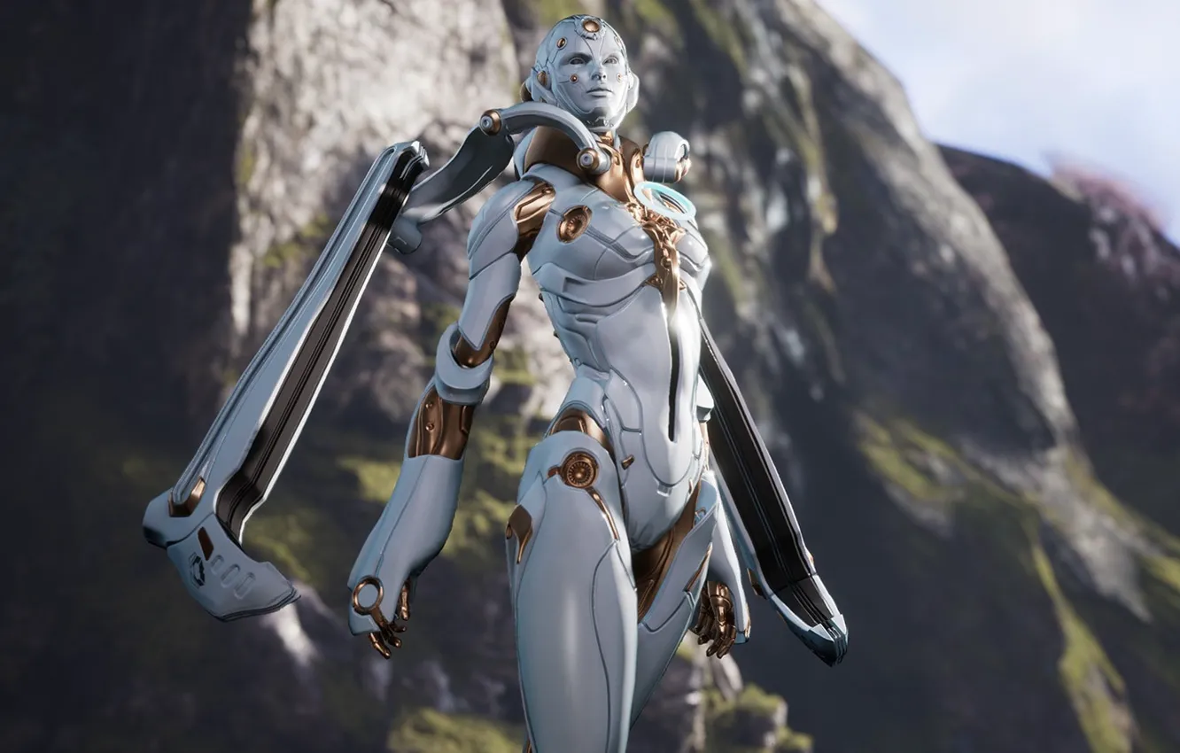 Photo wallpaper girl, Android, game, robot, mecha, woman, Muriel, Paragon