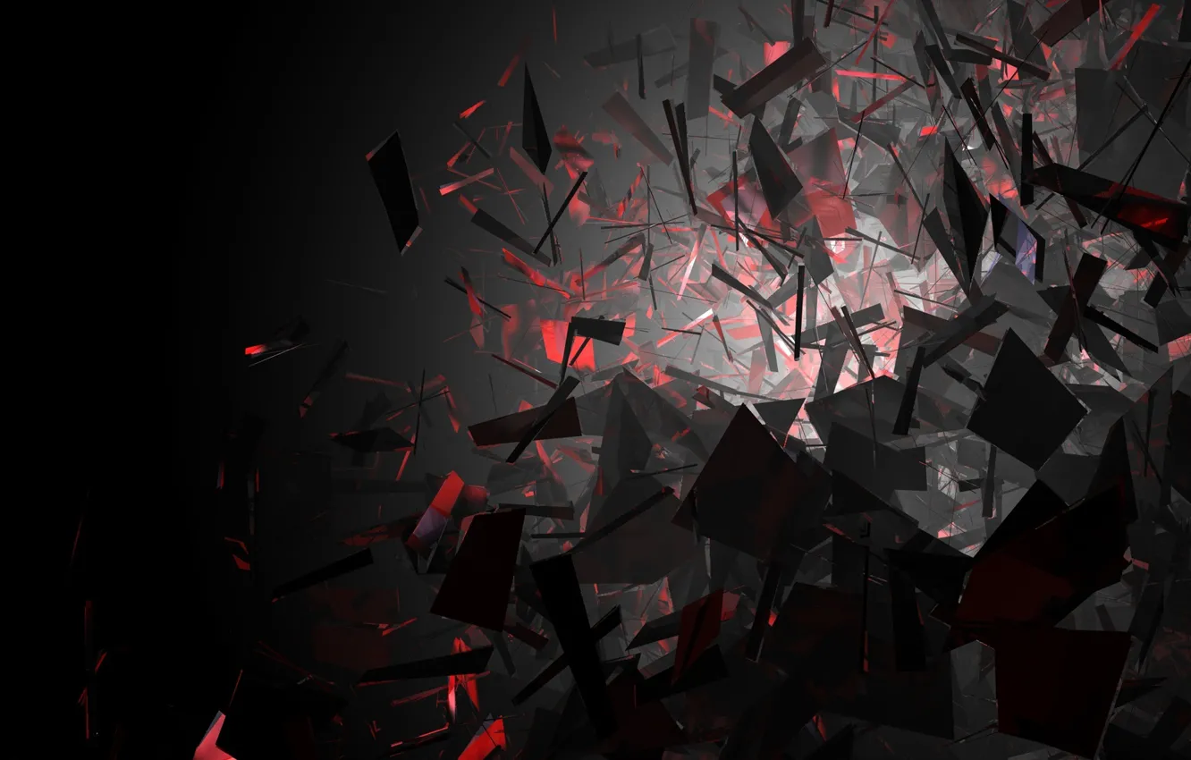 Photo wallpaper fragments, abstraction, rendering, abstract