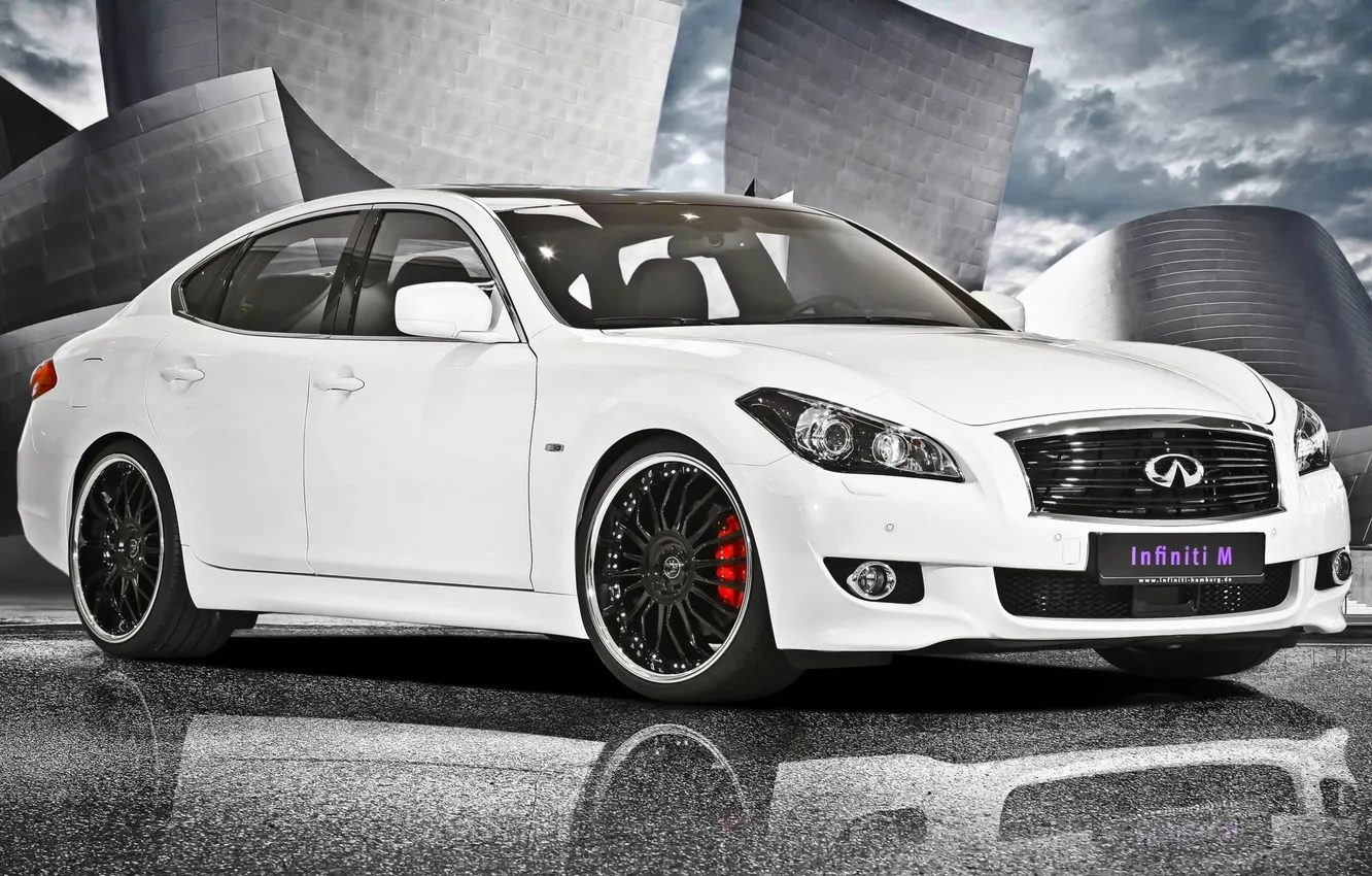 Photo wallpaper Infiniti, infiniti, the front part, Hamburg, M30d, Zentrum, S (Y51)