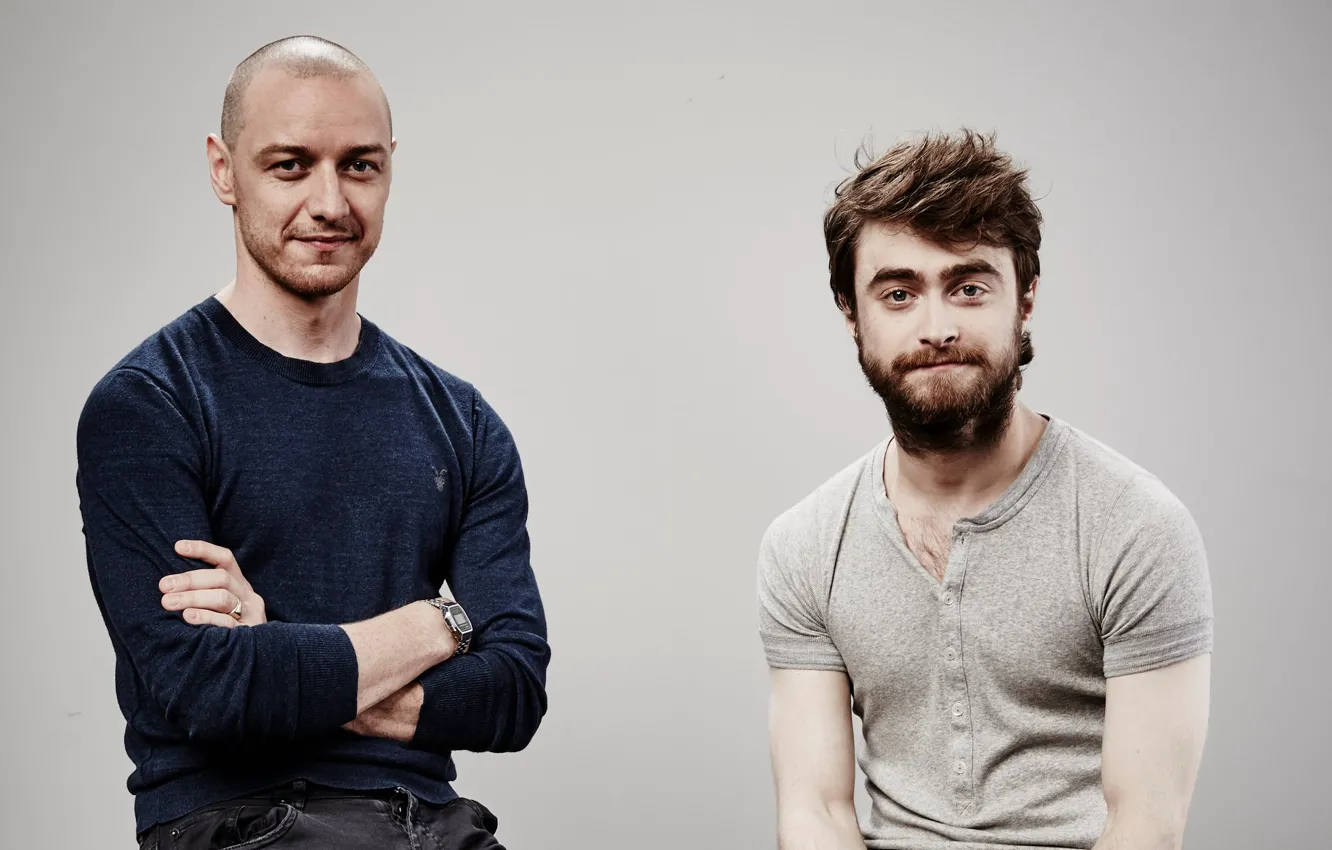 Photo wallpaper the film, actor, Daniel Radcliffe, James McAvoy, James McAvoy, Daniel Radcliffe, promo, Victor Frankenstein