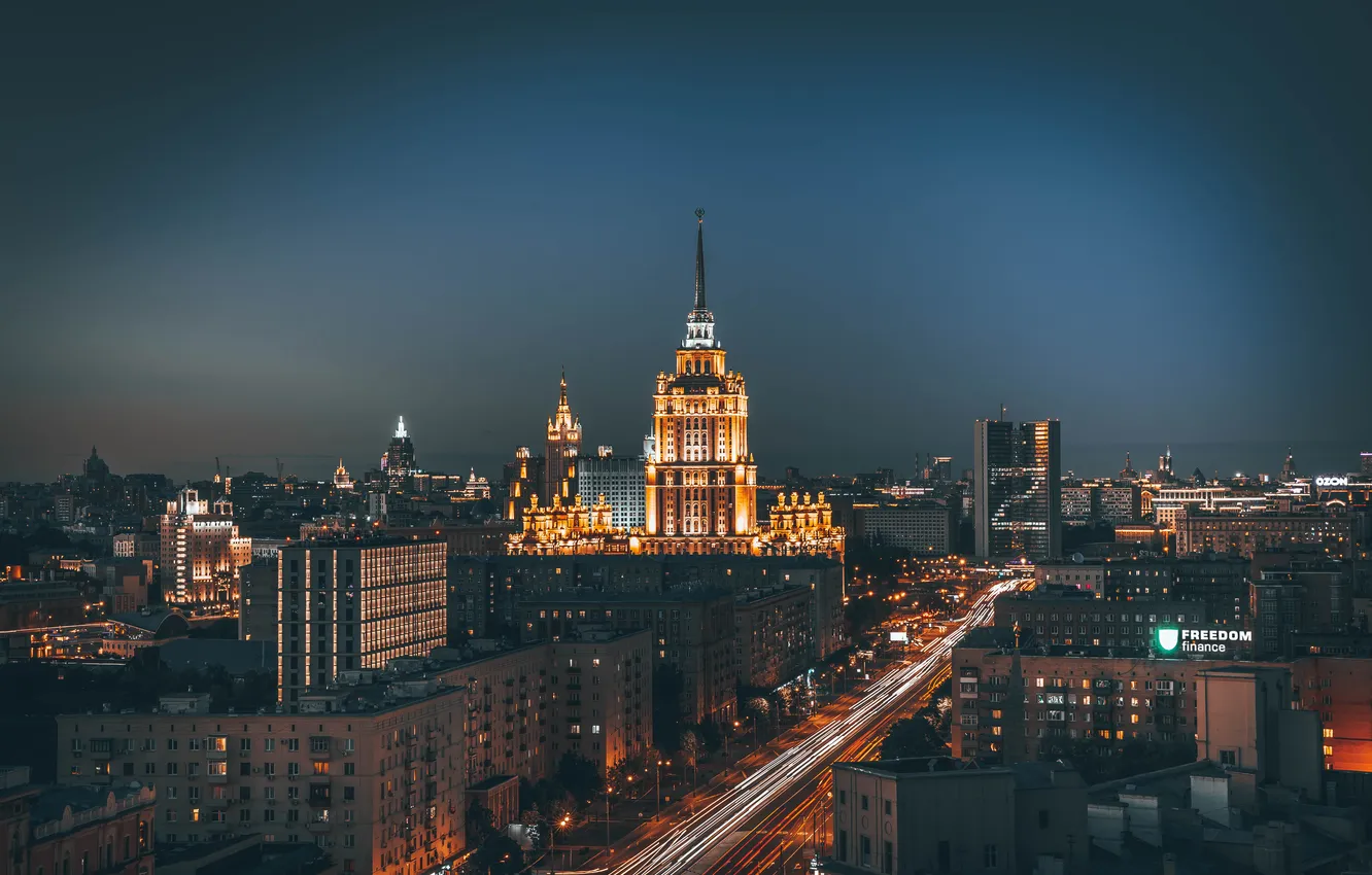 Photo wallpaper summer, Dmitry Trepolsky, the evening, Moscow