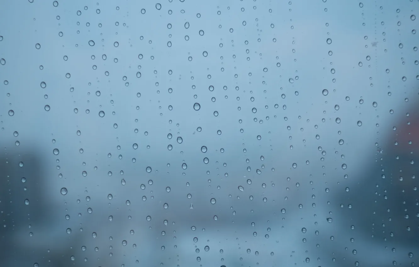 Photo wallpaper glass, drops, macro