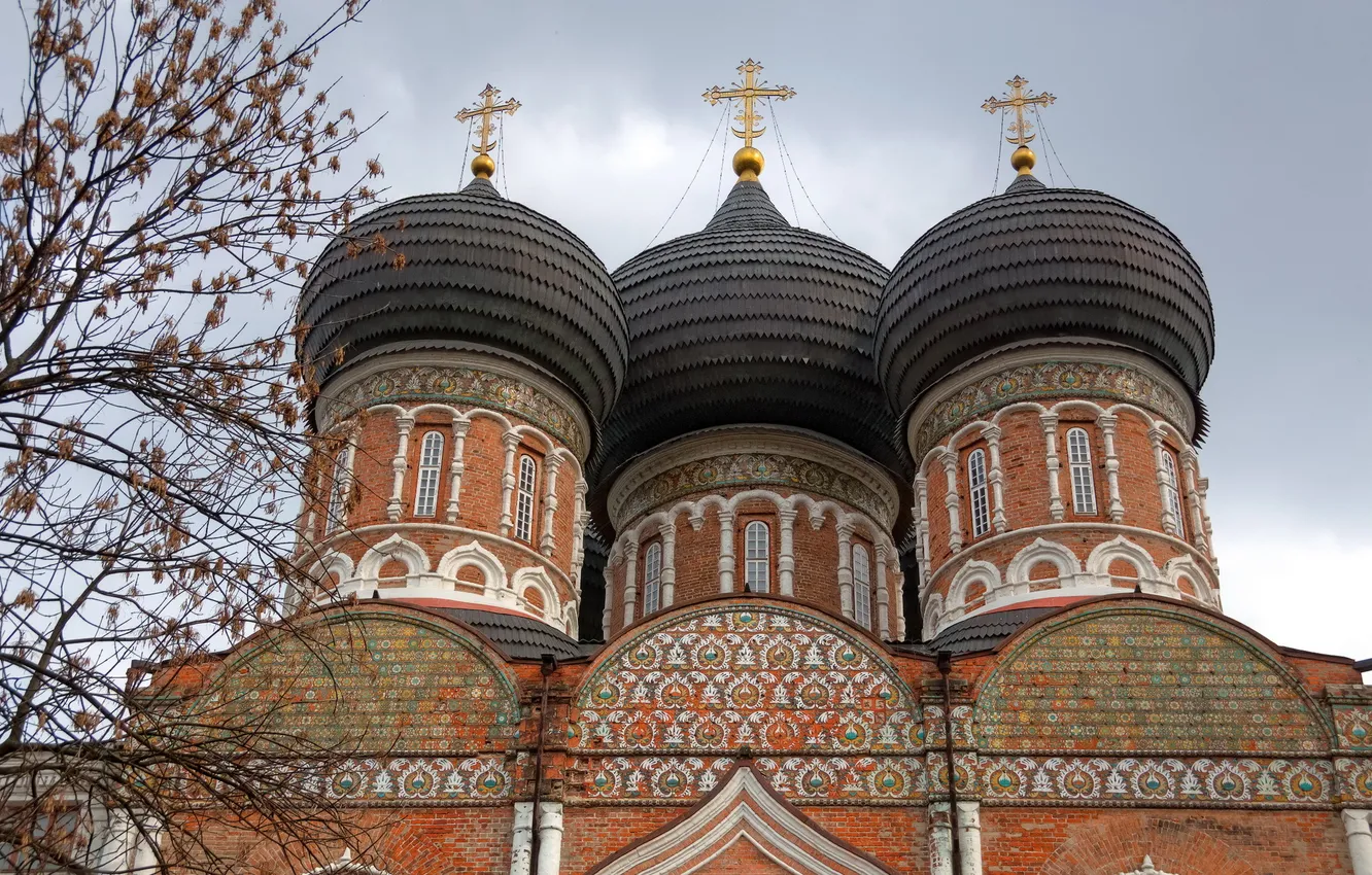 Photo wallpaper Moscow, Izmailovo, The Cathedral Of The Intercession Of The Blessed Virgin Mary