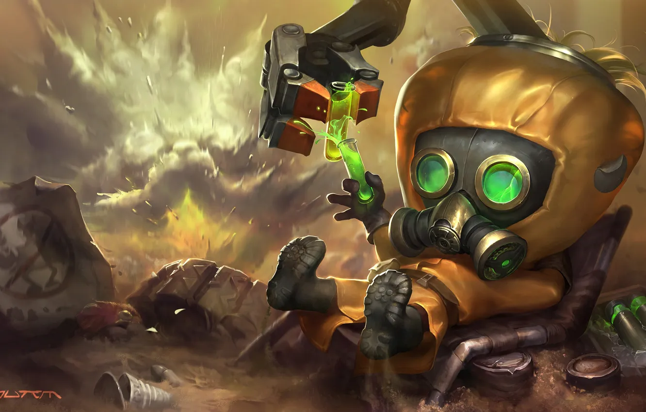 Photo wallpaper toxic, League of Legends, LoL, Revered Inventor, Heimerdinger