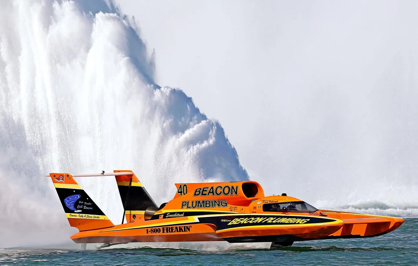 Photo wallpaper race, boat, speed