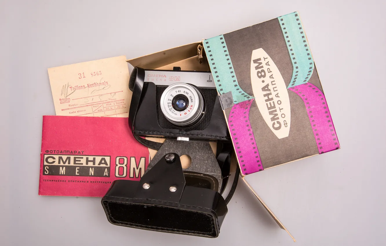 Photo wallpaper camera, the camera, CCCP, Smena 8m, 1971-91