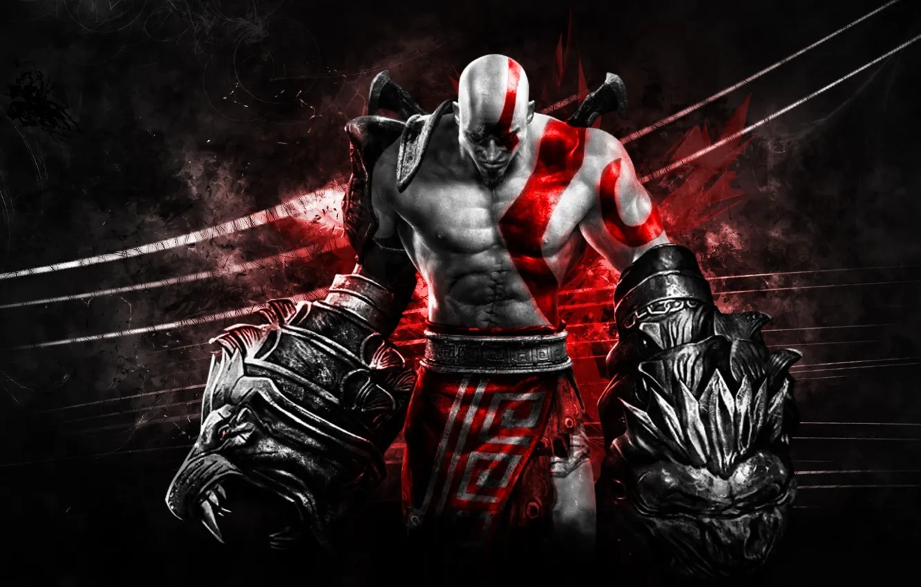 Photo wallpaper sword, demigod, armor, weapon, god of war 3, Kratos, God of War, Spartan