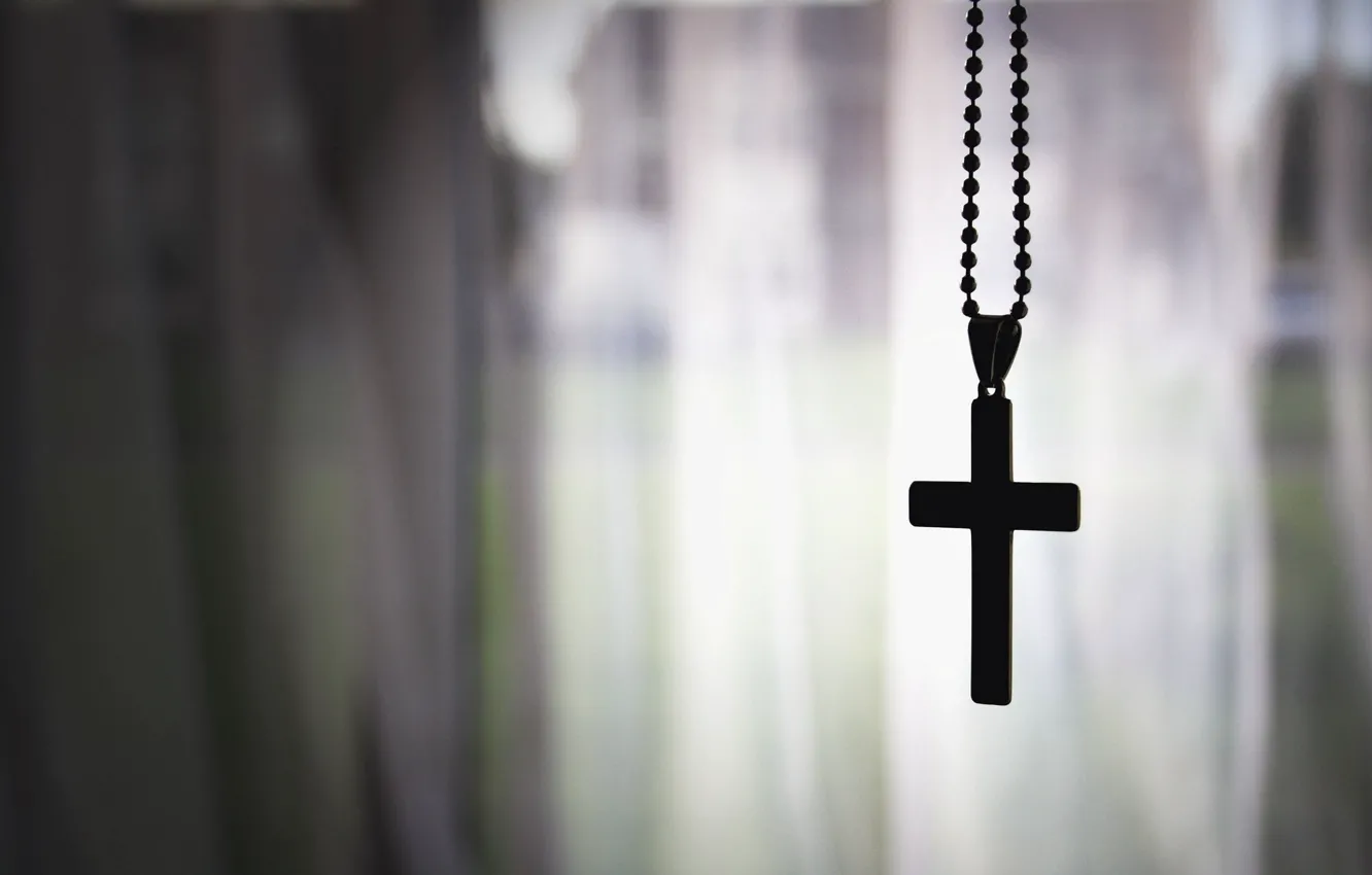 Photo wallpaper background, God, chain, cross, faith