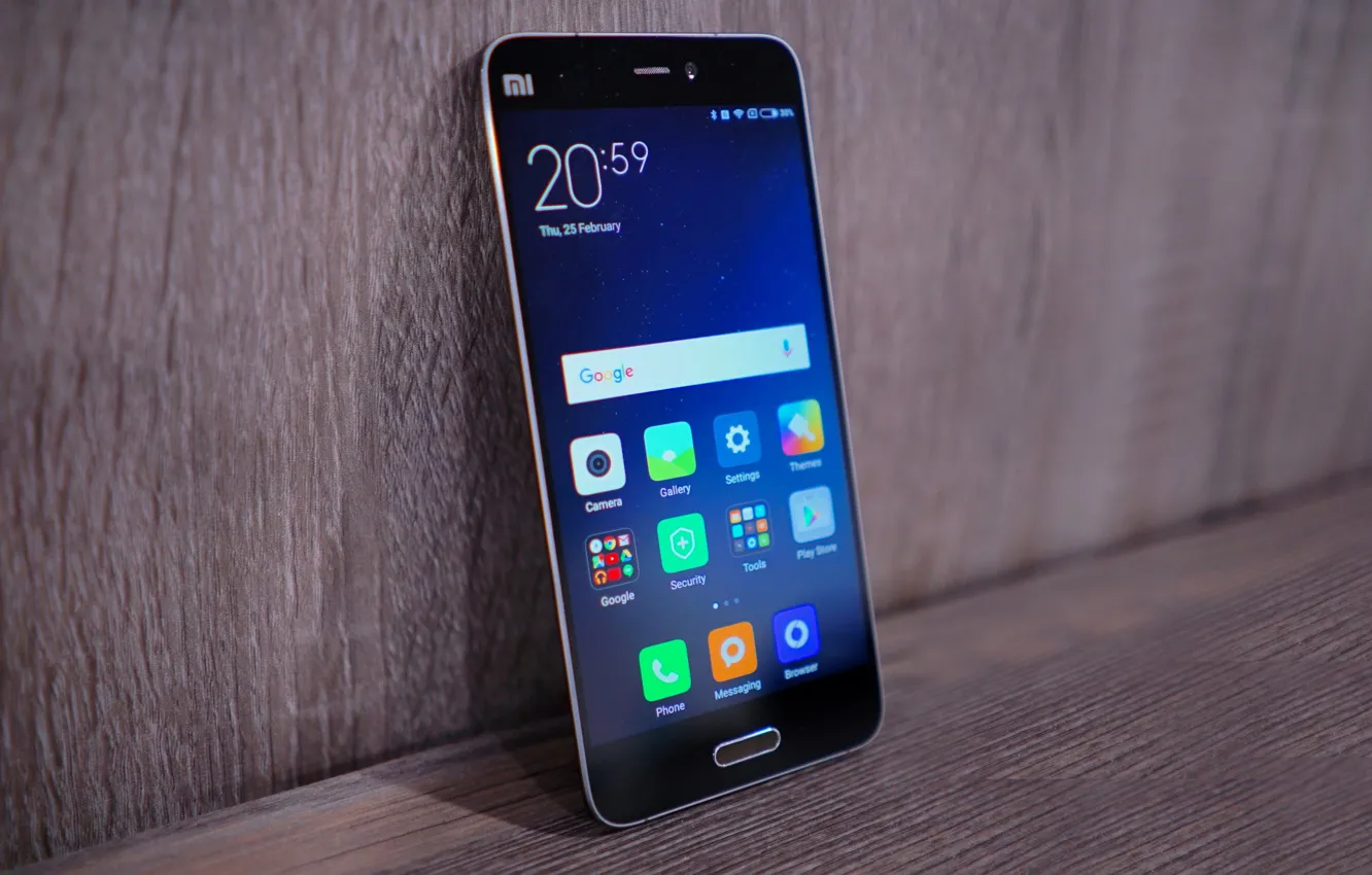 Photo wallpaper Android, logo, smartphone, technology, cell phone, high tech, Xiaomi, Xiaomi MI