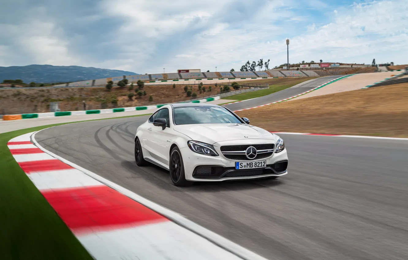 Photo wallpaper Mercedes-Benz, Mercedes, AMG, Coupe, C-class, 2015, C205