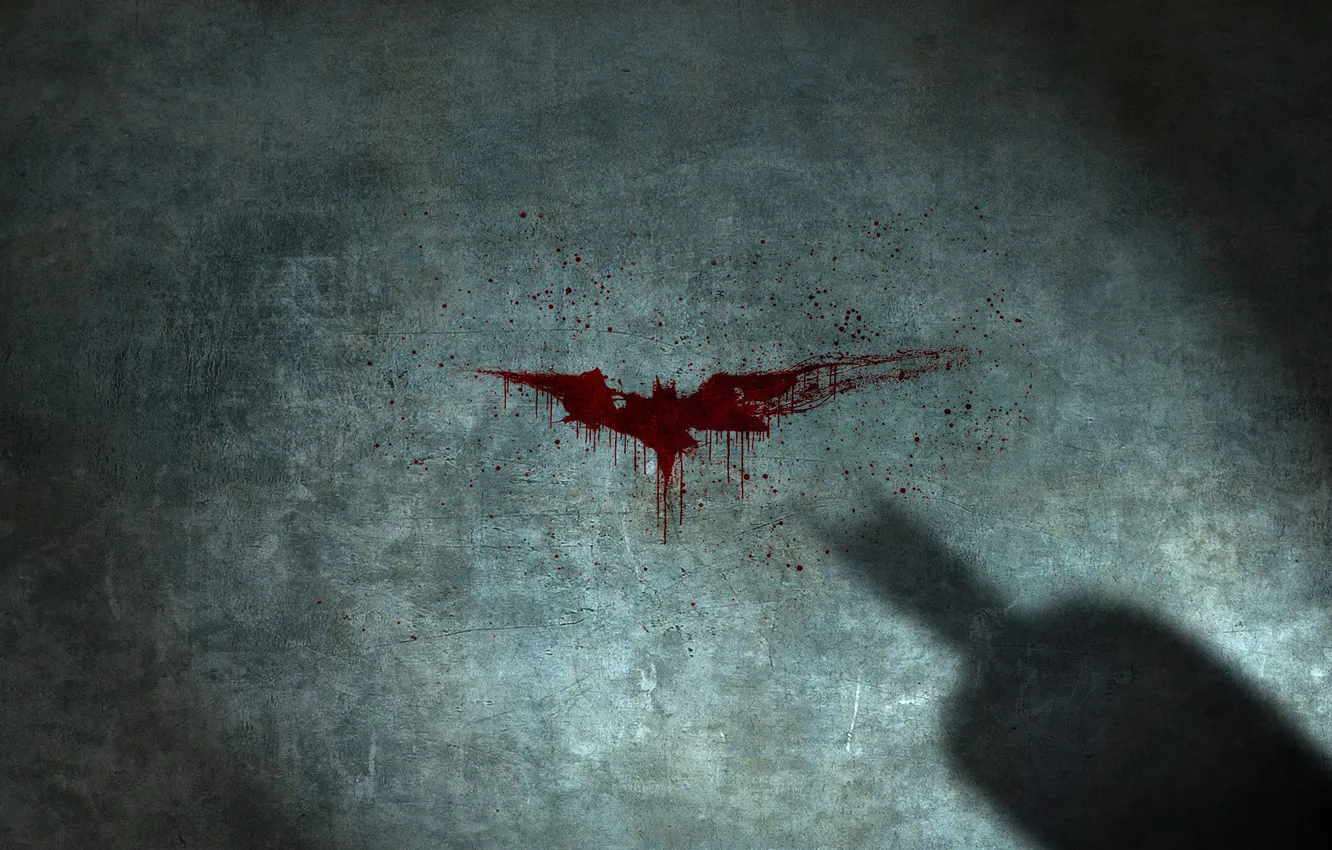 Photo wallpaper blood, shadow, Betmen