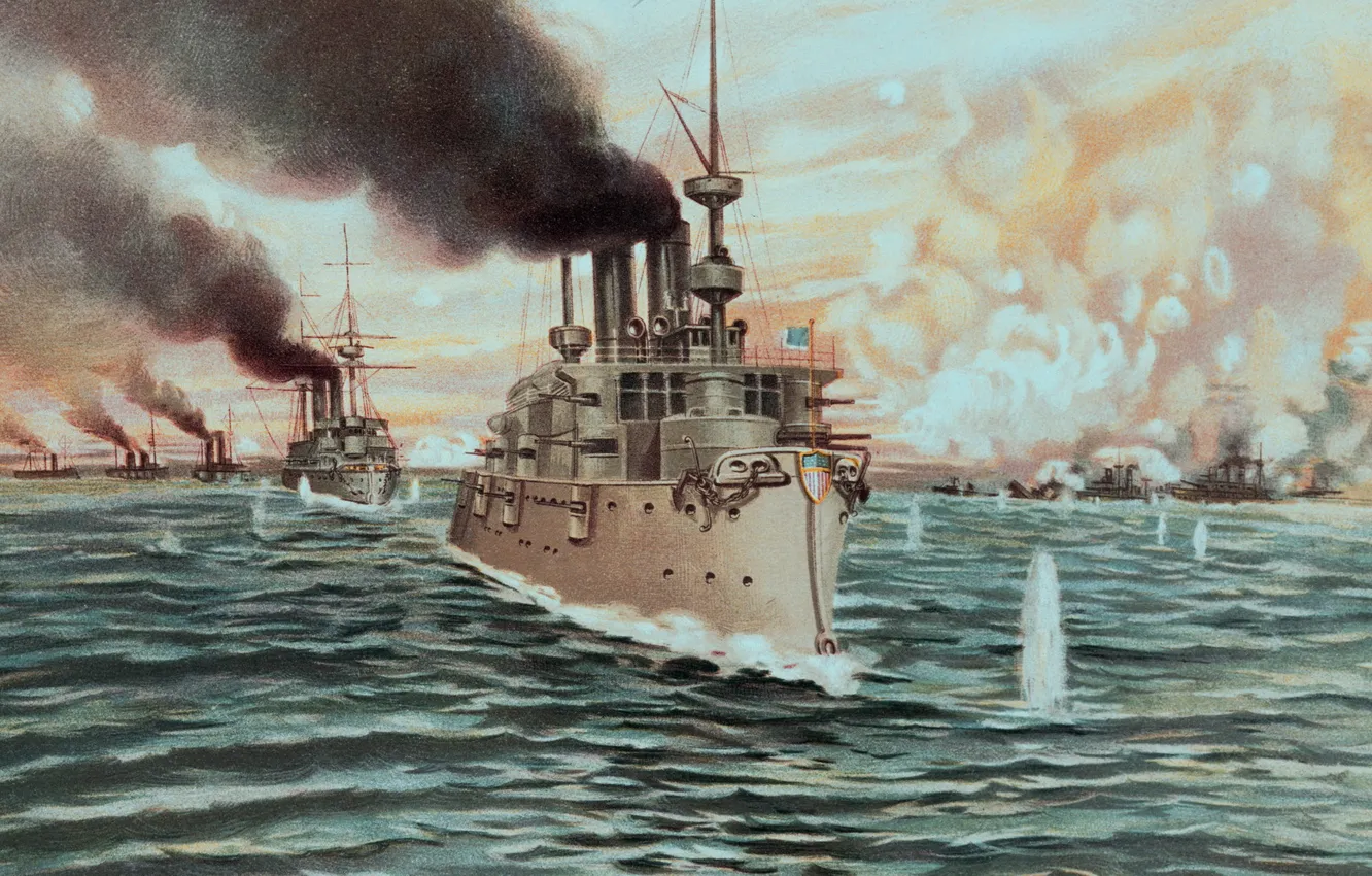 Photo wallpaper sea, war, Navy