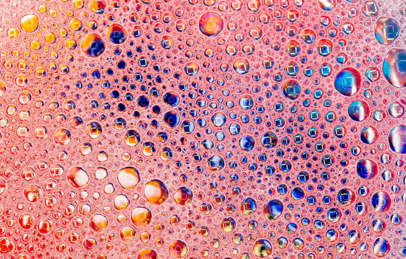 Photo wallpaper water, bubbles, the air