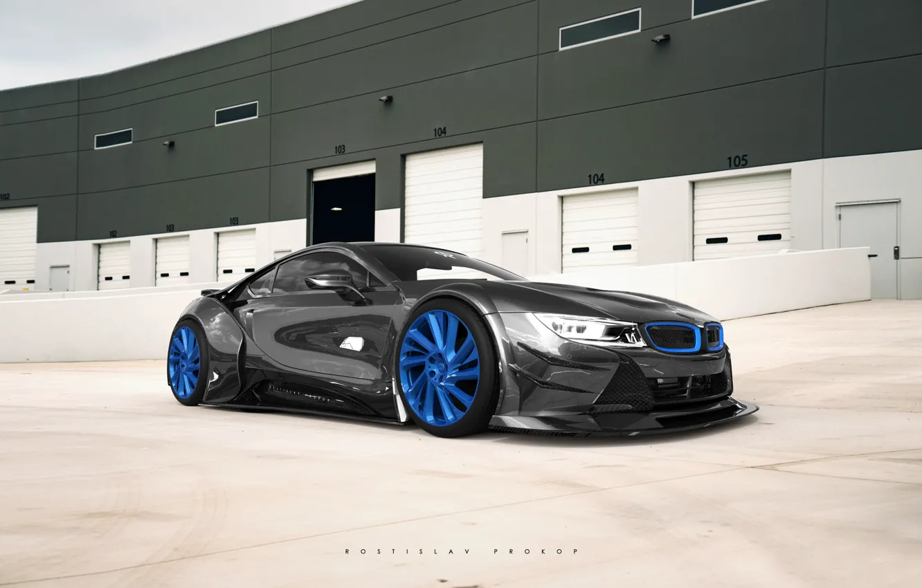 Photo wallpaper coupe, car, Gran Turismo, BMW i8, Rostislav Prokop, 4×4