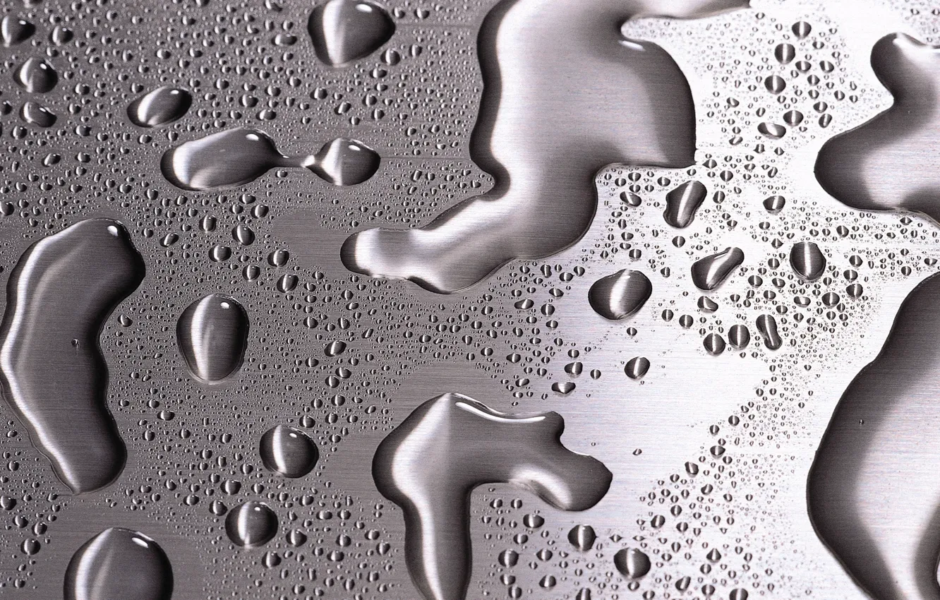 Photo wallpaper water, drops, macro
