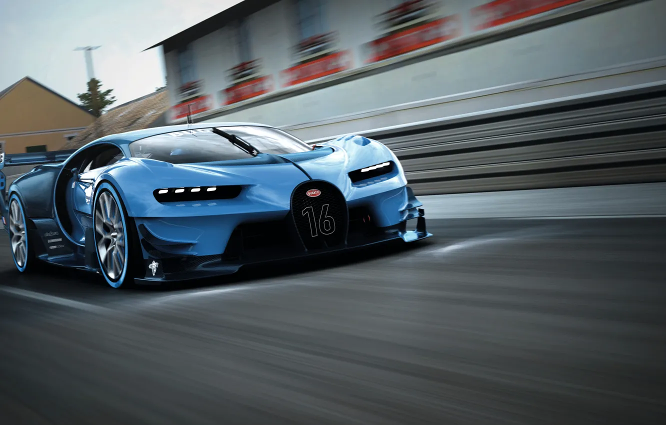 Photo wallpaper Bugatti, Vision, Bugatti, Gran Turismo, Gran Turismo, 2015