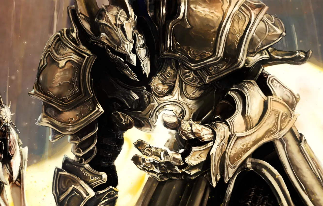 Photo wallpaper sword, armor, warrior, art, helmet, diablo, Imperius