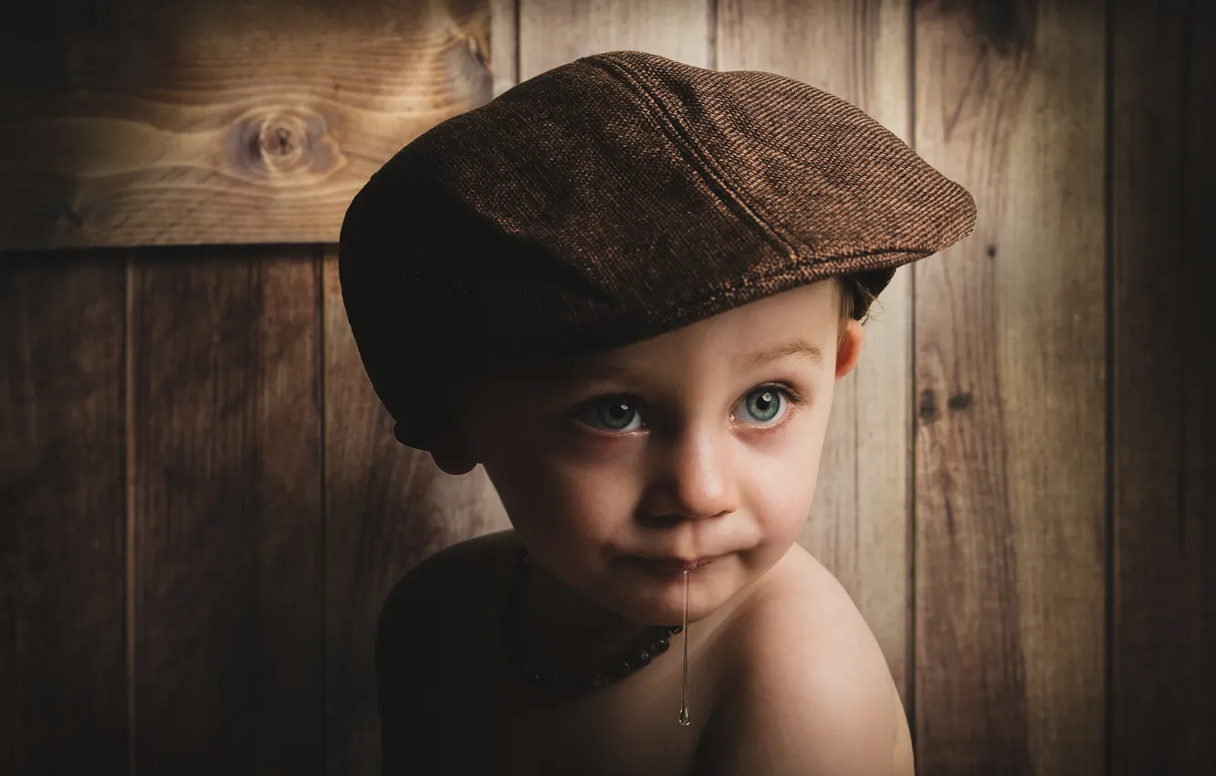 Photo wallpaper look, mood, boy