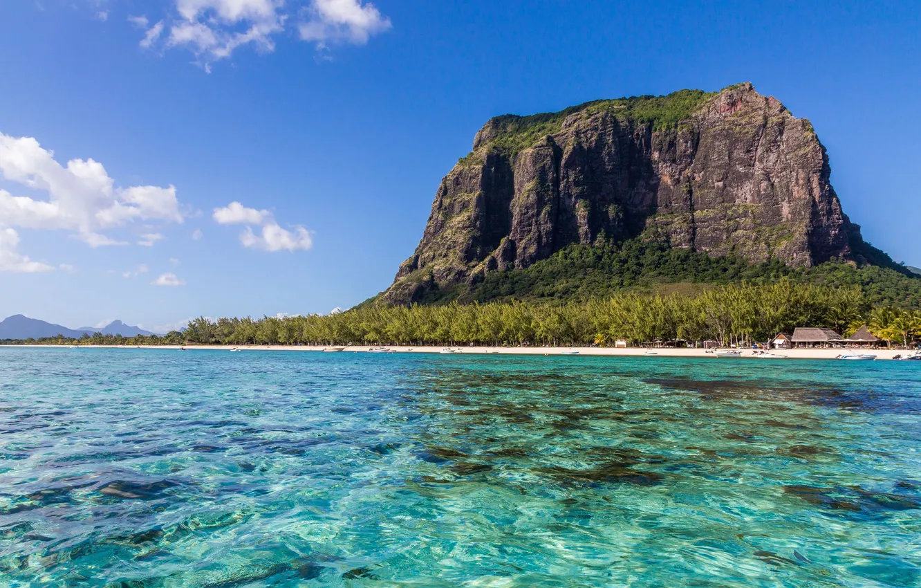 Photo wallpaper ocean, coast, blue, island, indian, vacation, tropical, resort